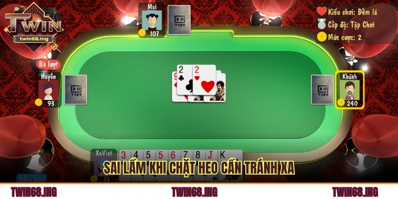 Sai lầm khi chặt heo cần tránh xa